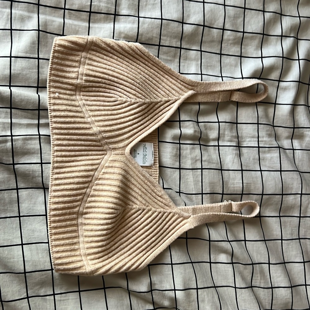 Tan Cropped Top